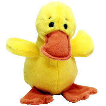 Ty Beanie Babys for sale online 4024 Quackers The Duck 6" Plush Toy